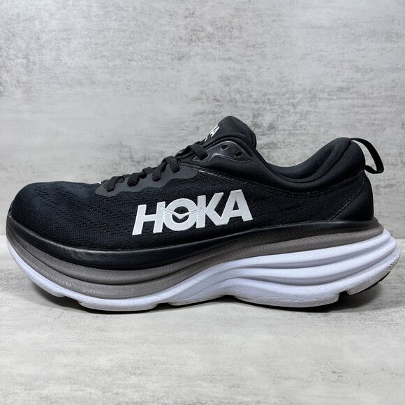 Hoka One One Bondi 8 Running Shoes - Women's Size 9.5 - Black - Picture 1 of 9